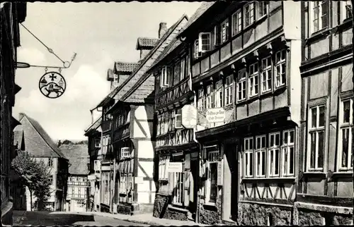 Ak Osterode am Harz, Rollberg, Fachwerkhäuser