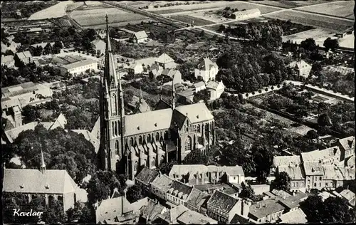 Ak Kevelaer am Niederrhein, Fliegeraufnahme, Marien-Basilika