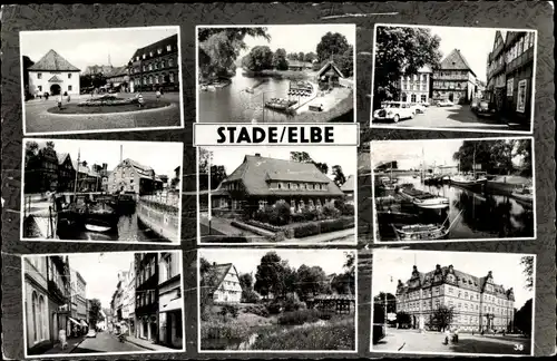 Ak Stade an der Elbe, Teilansichten