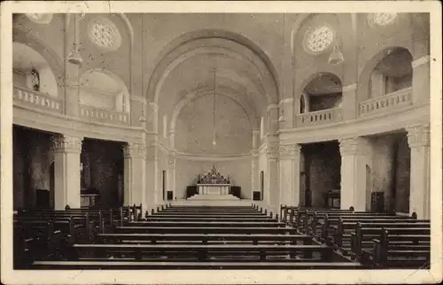 Ak Pullach im Isartal Oberbayern, Berchmanskolleg, Inneres der Kapelle