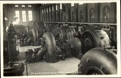 Foto Ak Walchensee Kochel am See, Walchenseekraftwerk, Maschinenraum