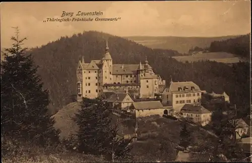 Ak Lauenstein Ludwigsstadt in Oberfranken, Burg Lauenstein