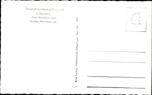 Ak Weilheim an der Teck Schwäbische Alb, Deutsches Haus