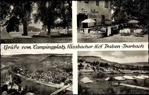 Ak Traben Trarbach Rheinland Pfalz, Campingplatz, Gasthaus Rissbacher Hof