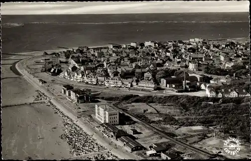 Ak Nordseebad Norderney Ostfriesland, Luftbild