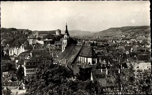 Ak Tübingen am Neckar, Blick über den Ort