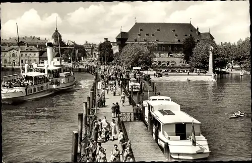 Ak Konstanz am Bodensee, Hafen, Konzil