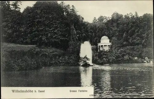 Ak Bad Wilhelmshöhe Kassel in Hessen, große Fontaine