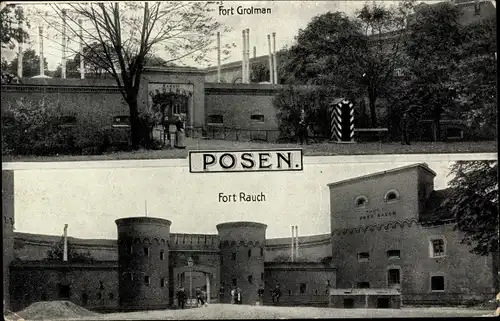 Ak Poznań Posen, Fort Rauch, Fort Grolman