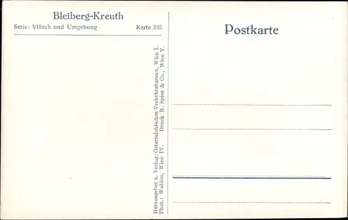 Ak Bleiberg Kreuth Kärnten, Gesamtansicht