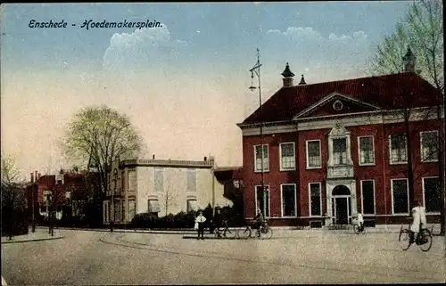 Ak Enschede Overijssel Niederlande, Hoedemakersplein
