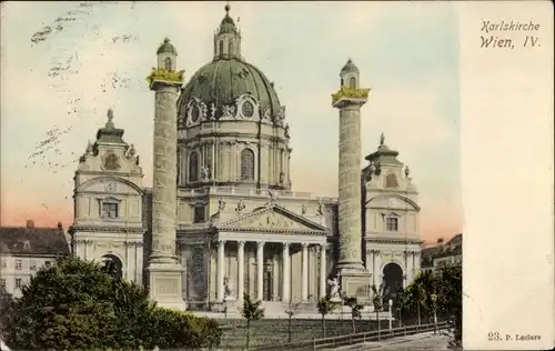 Ak Wien 4 Wieden, Karlskirche