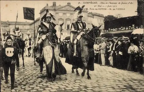 Ak Compiègne Oise, Fest zu Ehren von Jeanne d'Arc, 5. Juni 1911, Herr Paul de Royer, Herr von Wien