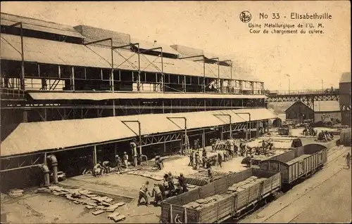 Ak Elizabethville Yvelines, Metallurgisches Werk