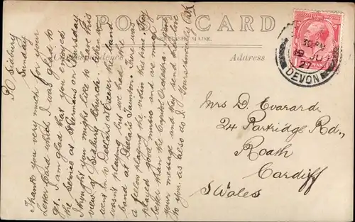 Ak Sidmouth Devon England, Sidbury Parish Church