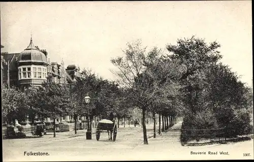 Ak Folkestone Kent England, Bouverie Road West