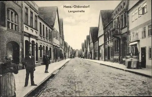 Ak Hessisch Oldendorf an der Weser, Langestraße