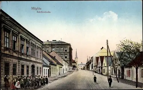 Ak Mohelnice Müglitz Region Olmütz, Schillerstraße