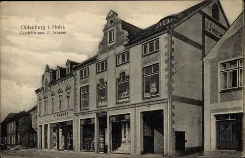 Ak Oldenburg in Holstein, Geschäftshaus