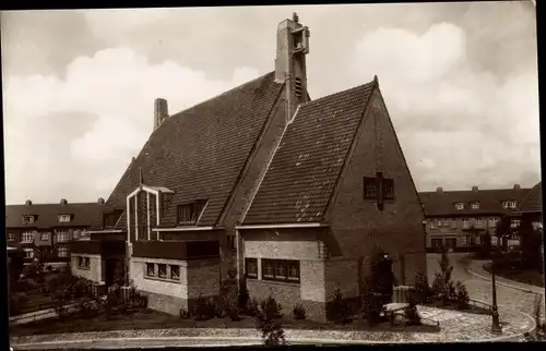 Ak Amsterdam Nordholland Niederlande, Kirchengebäude Spaarndammerbuurt