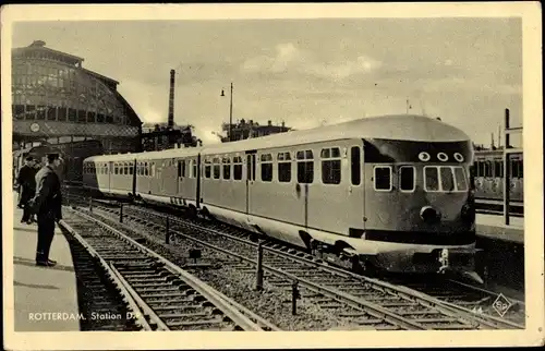 Ak Rotterdam Südholland Niederlande, Bahnhof, Eisenbahn