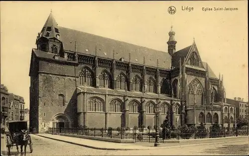 Ak Liège Lüttich Wallonien, Saint-Jacques-Kirche