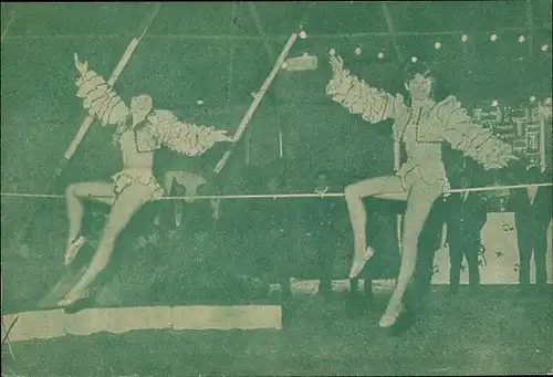 Ak Zirkus, Hochseilartisten in der Manege