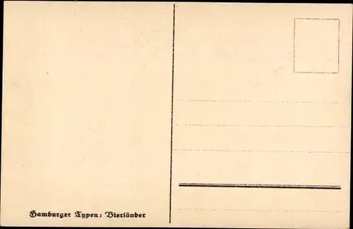 Künstler Ak Hamburg, Hamburger Typen, Vierländer