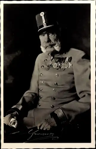 Ak Kaiser Franz Joseph I., Portrait in Uniform