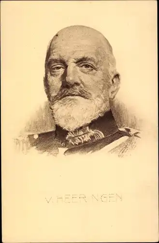 Ak Generaloberst Josias von Heeringen, Portrait