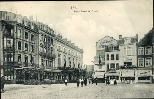 Ak Spa Wallonien Lüttich, Place Pierre le Grand