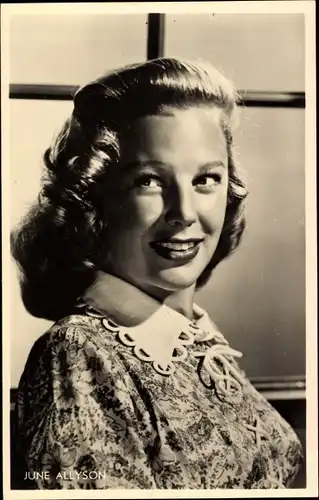 Ak Schauspielerin June Allyson, Portrait