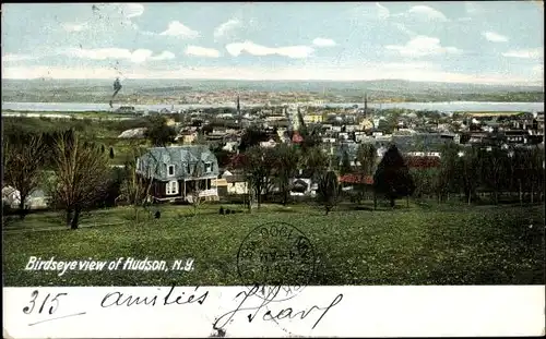 Ak Hudson New York USA, Panorama