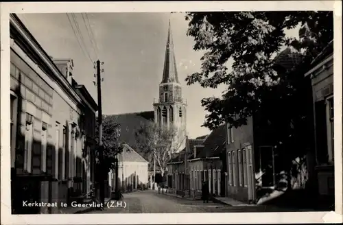 Ak Geervliet Südholland Niederlande, Kerkstraat