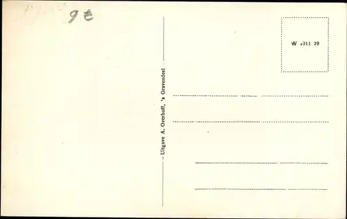 Ak 's Gravendeel Südholland, Haven, Häuser