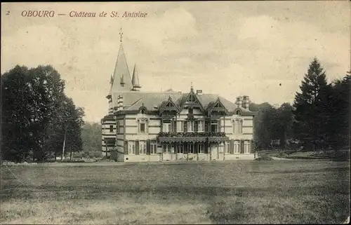 Ak Obourg Mons Wallonien Hennegau, Chateau de St. Antoine
