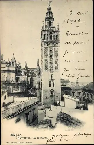 Ak Sevilla Andalusien Spanien, Catedral, La Giralda