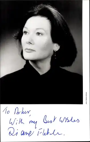 Foto Schauspielerin Diana Fletcher, Portrait, Autogramm