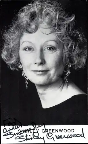 Ak Schauspielerin Shirley Greenwood, Portrait, Autogramm