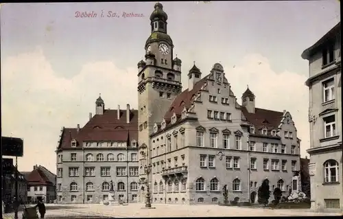 Ak Döbeln in Sachsen, Rathaus