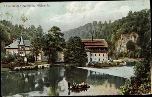 Ak Lauenhain Mittweida in Sachsen, Lauenhainer Mühle