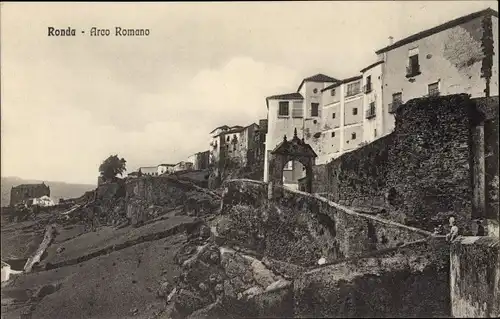Ak Ronda Andalusien Spanien, Arco Romano