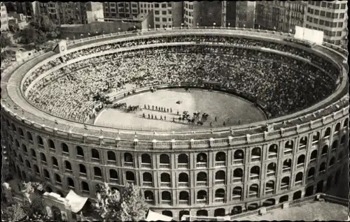 Ak Valencia Stadt Spanien, Stierkampf-Arena