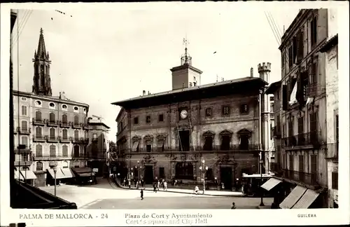 Ak Palma de Mallorca Balearische Inseln, Plaza Cort, Ayuntamiento