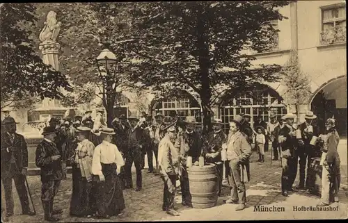 Ak München Bayern, Hofbräuhaus, Gäste