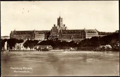 Ak Flensburg in Schleswig Holstein, Marineschule