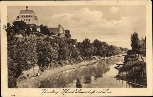 Ak Havelberg in Sachsen Anhalt, Havel, Dom