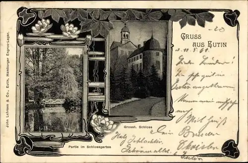 Ak Eutin in Ostholstein, Grossh. Schloss, Schlossgarten