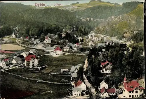 Ak Oybin in der Oberlausitz, Hayn, Panorama