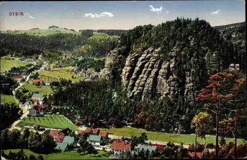 Ak Oybin in der Oberlausitz, Panorama